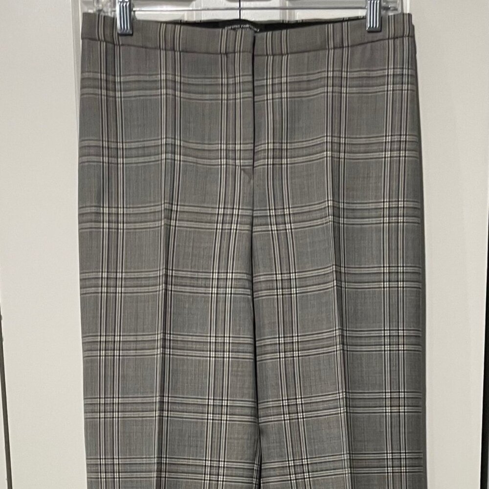 NARCISO RODRIGUEZ BLACK AND WHITE PLAID PANTS WITH TAGS IT 40